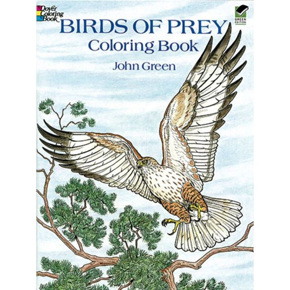 Birds of Prey Coloring Book -- John Green
